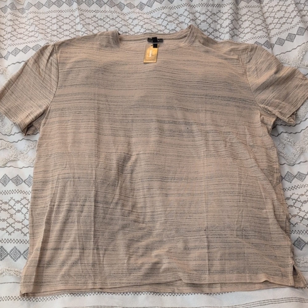NWT Express Marled Stripe Crew neck T-shirt Size L